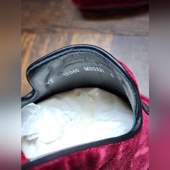 $685 New Salvatore Ferragamo Men Finnegan Red Velvet Tassel Loafers 8 - Picture 8 of 10